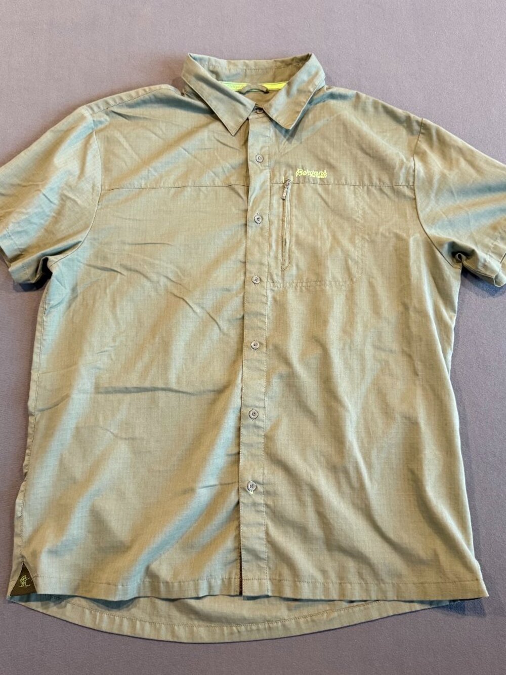Bergans 7414 Sletta Shirt Button-Front Recycled Polyester Cotton XXL